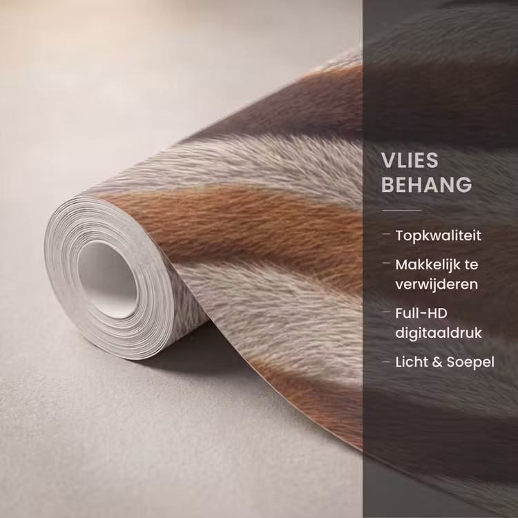 Behang - Zebra - Bruin - Patroon — 3
