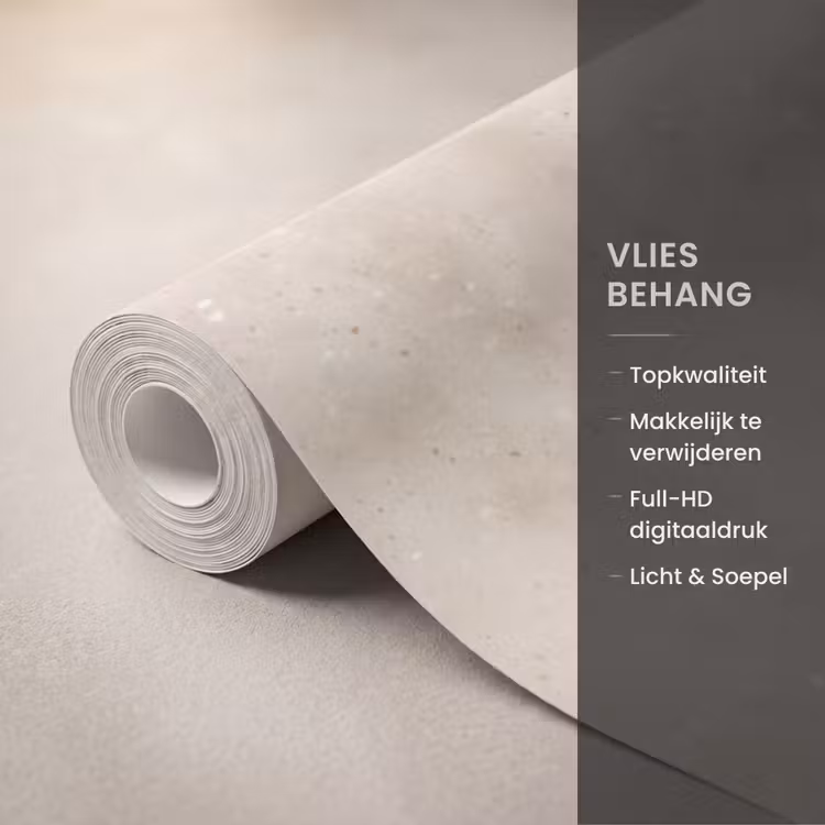 Behang - Structuur - Spikkels - Beige — 3