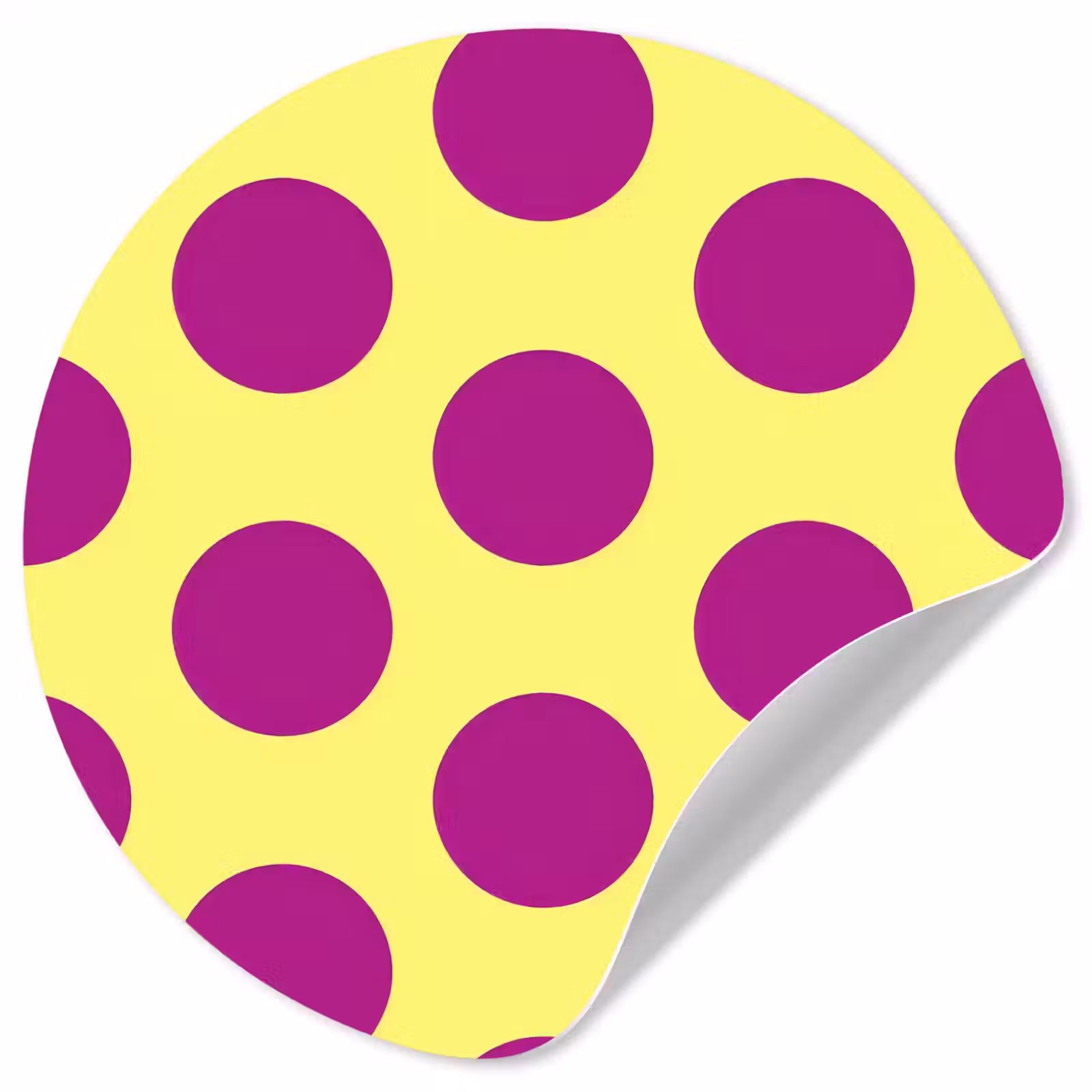 Behangcirkel - Dots - Klassiek - Geel — 1