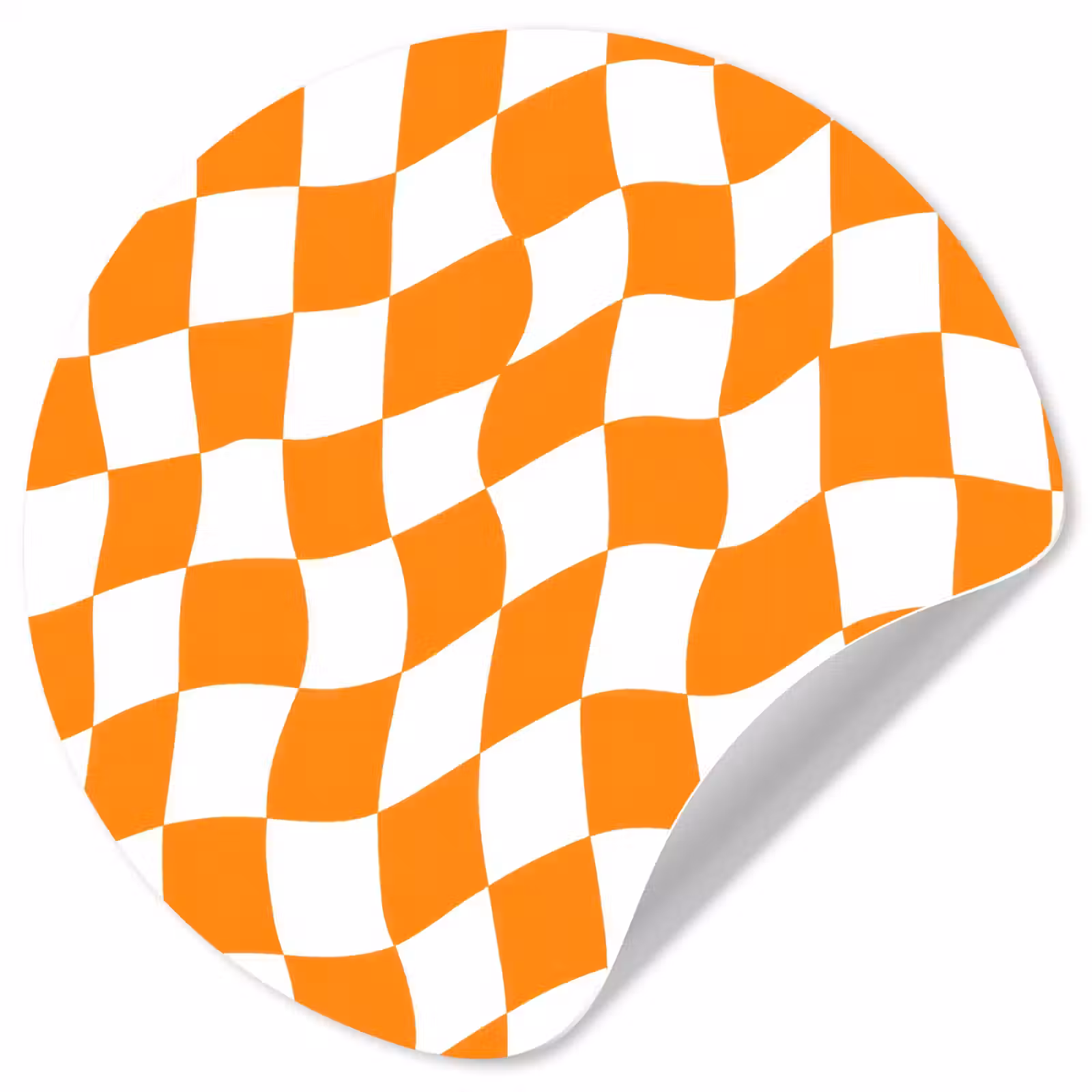 Behangcirkel - Golvend - Patroon - Oranje — 1