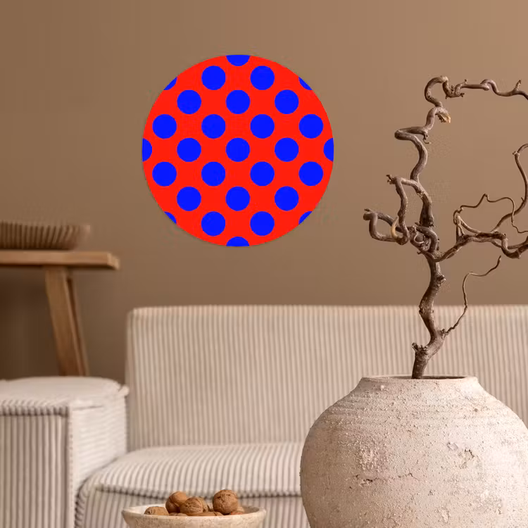 Behangcirkel - Dots - Klassiek - Rood — 2