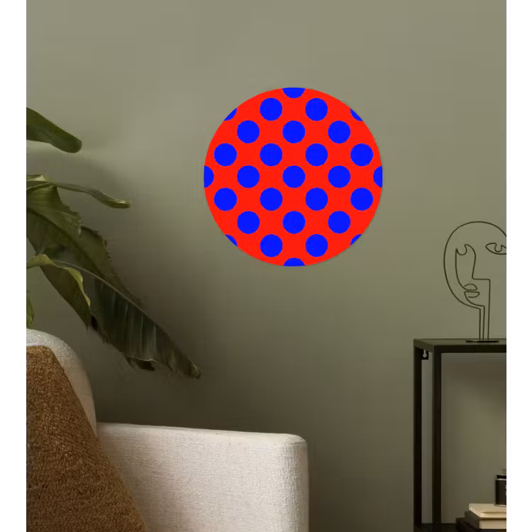 Behangcirkel - Dots - Klassiek - Rood — 3