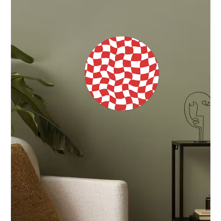 Behangcirkel - Golvend - Patroon - Rood — 3