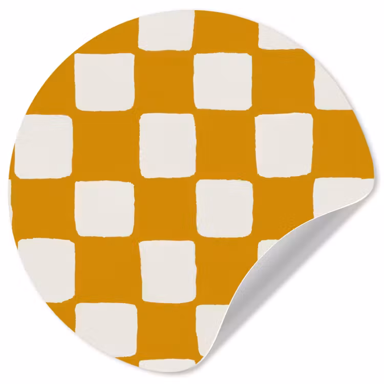 Behangcirkel - Grafisch - Patroon - Oker — 1