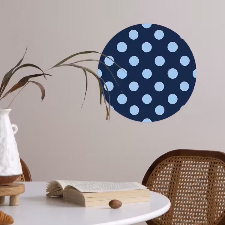 Behangcirkel - Klassiek - Dots - Blauw — 4