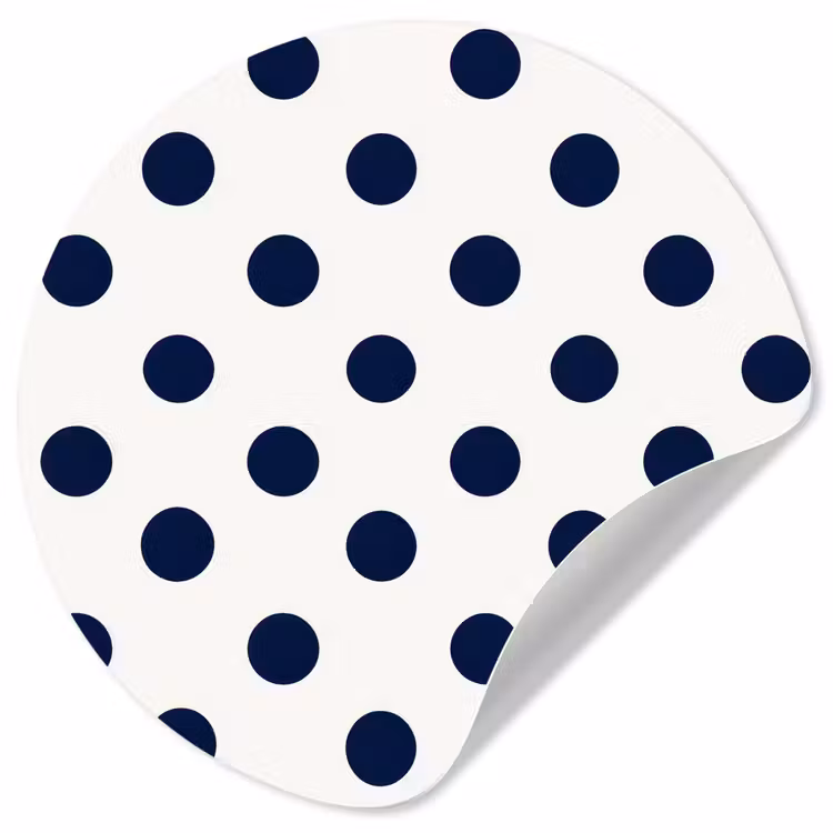 Behangcirkel - Klassiek - Stippen - Blauw — 1
