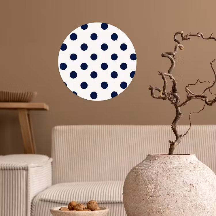 Behangcirkel - Klassiek - Stippen - Blauw — 2