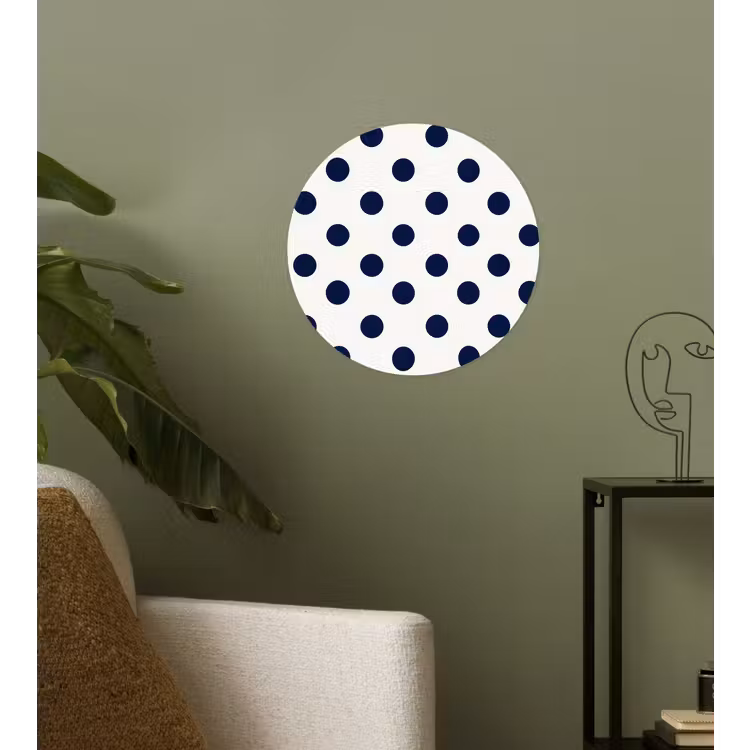 Behangcirkel - Klassiek - Stippen - Blauw — 3