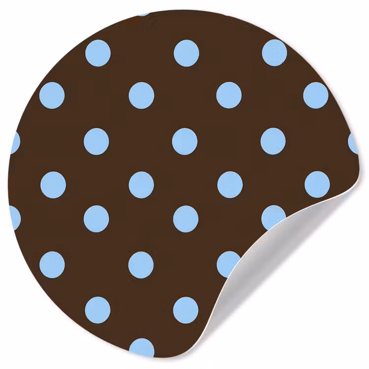 Behangcirkel - Klassiek - Stippen - Bruin — 1