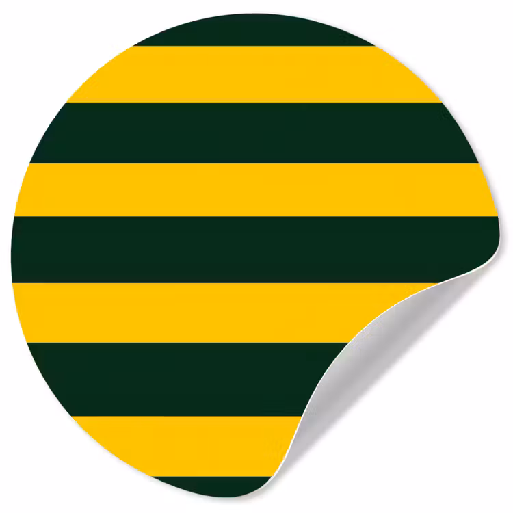 Behangcirkel - Klassiek - Strepen - Groen — 1