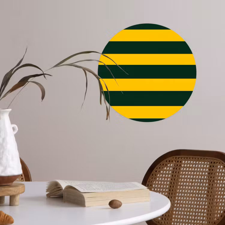 Behangcirkel - Klassiek - Strepen - Groen — 4