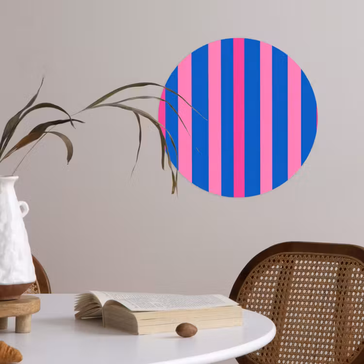 Behangcirkel - Modern - Optisch - Roze — 4