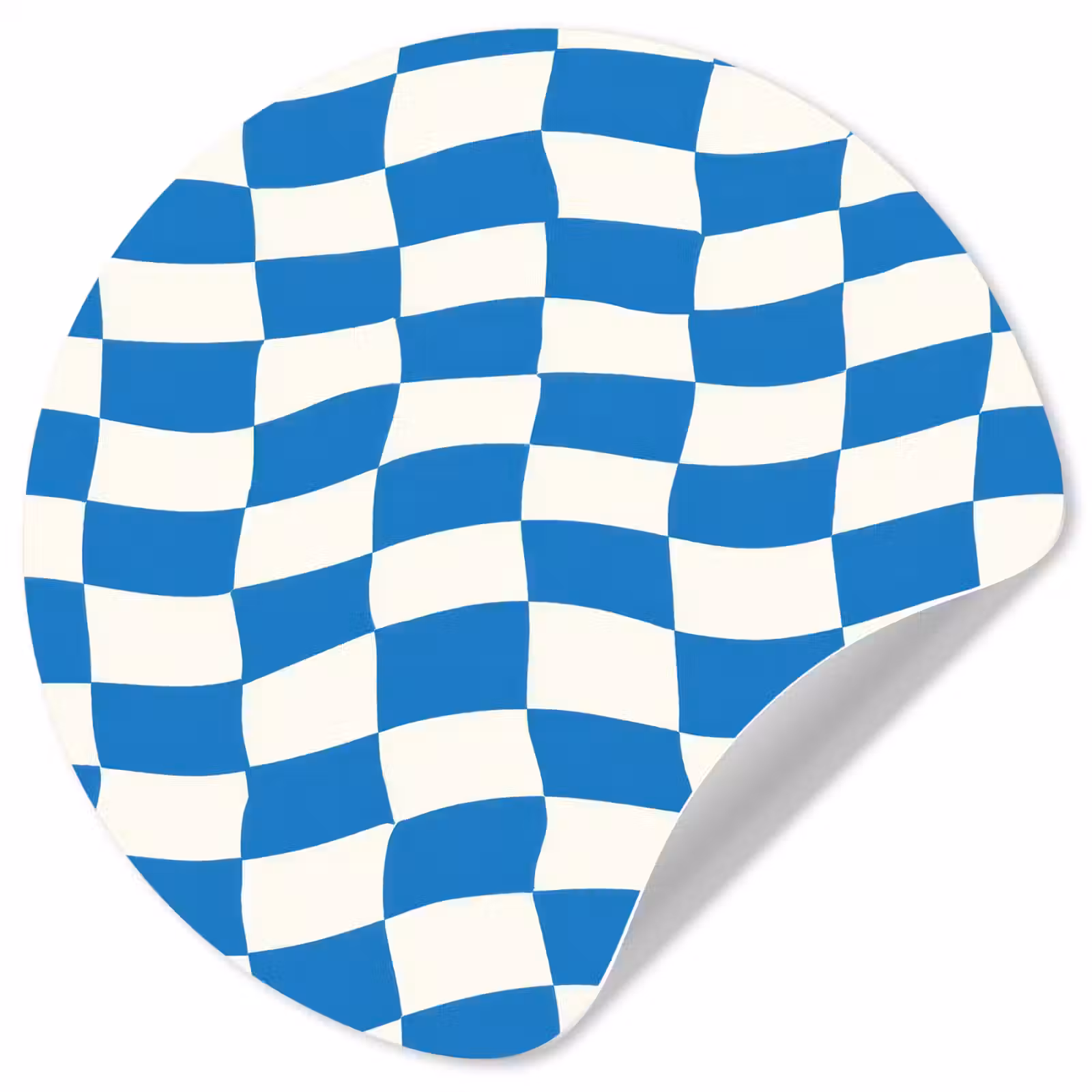 Behangcirkel - Golvend - Patroon - Blauw — 1