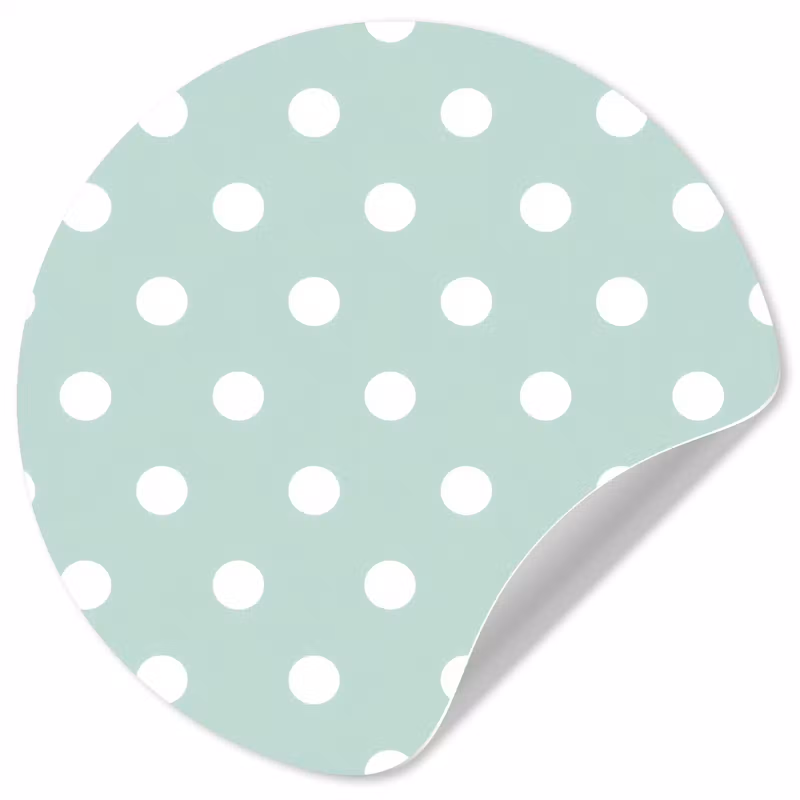 Behangcirkel - Klassiek - Polka - Groen — 1