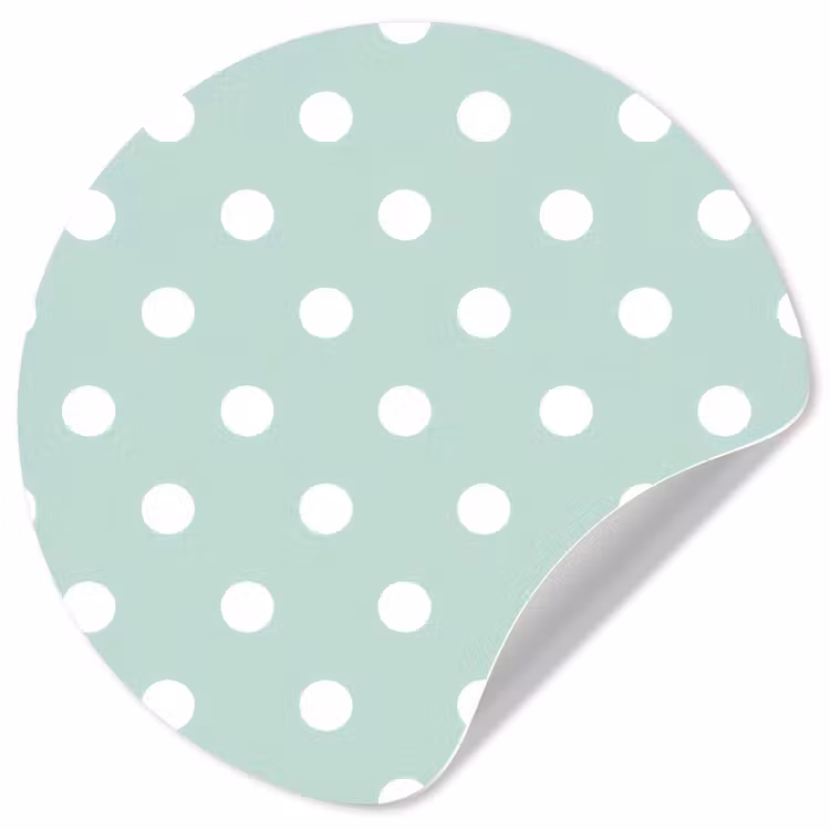 Behangcirkel - Klassiek - Polka - Groen — 1