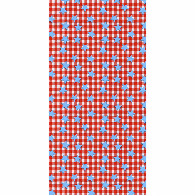 Behang - Ruit - Sterren - Rood — 2