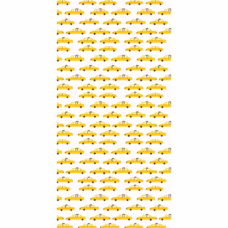 Behang - Taxi - Iconisch - Geel — 2