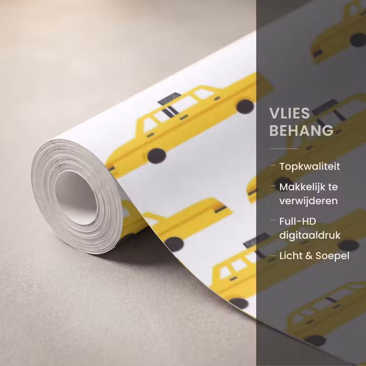 Behang - Taxi - Iconisch - Geel — 3