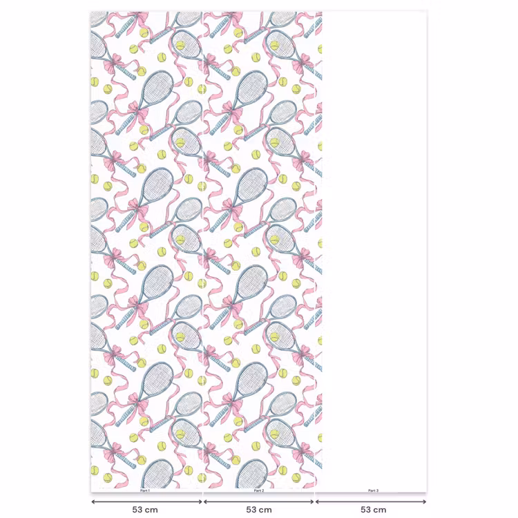 Behang - Tennis - Strikken - Kleurrijk — 6