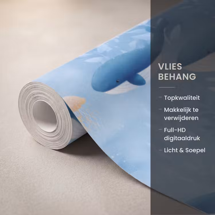Behang - Walvissen - Oceaan - Blauw — 3
