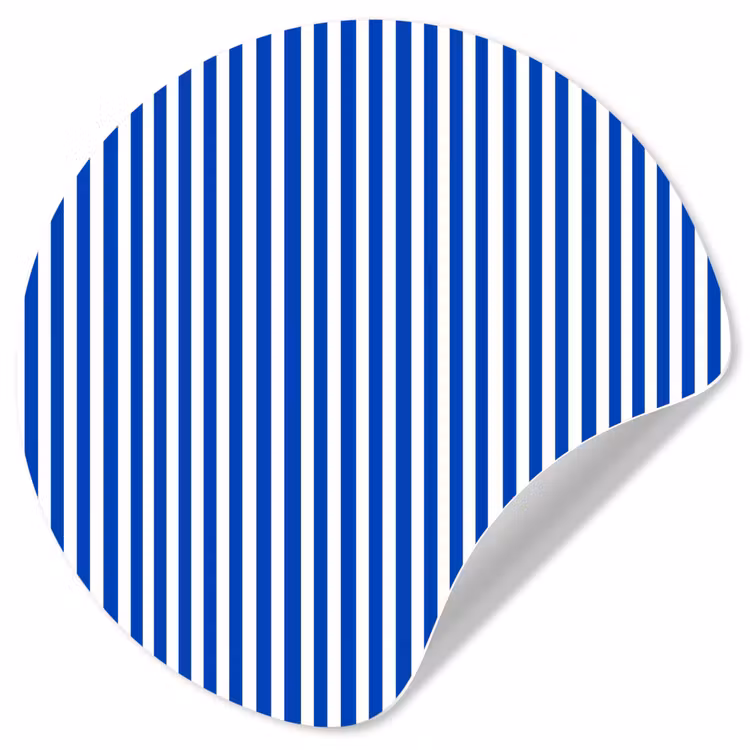 Behangcirkel - Klassiek - Strepen - Blauw — 1