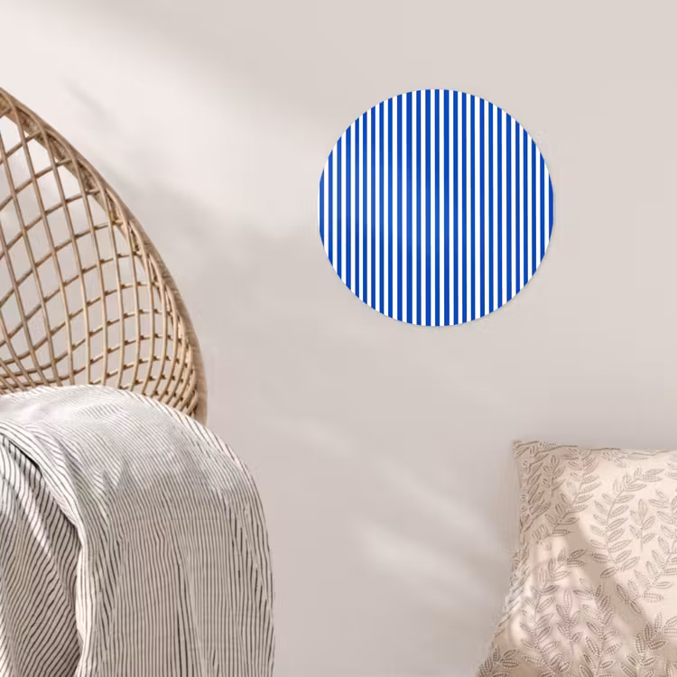 Behangcirkel - Klassiek - Strepen - Blauw — 5