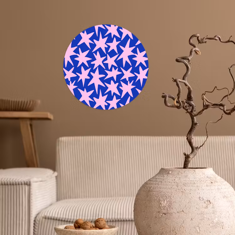 Behangcirkel - Modern - Sterren - Blauw — 2