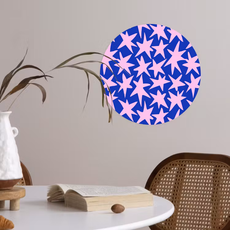 Behangcirkel - Modern - Sterren - Blauw — 4