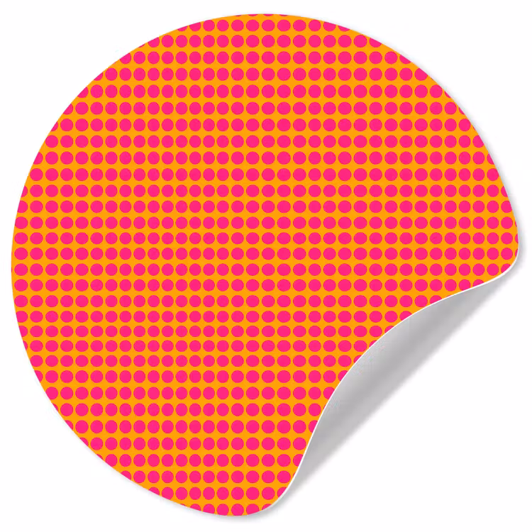 Behangcirkel - Modern - Stippen - Oranje — 1