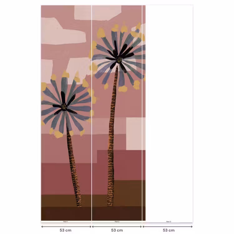 Behang - Illustratie - Bloemen - Vlakken - Abstract — 6