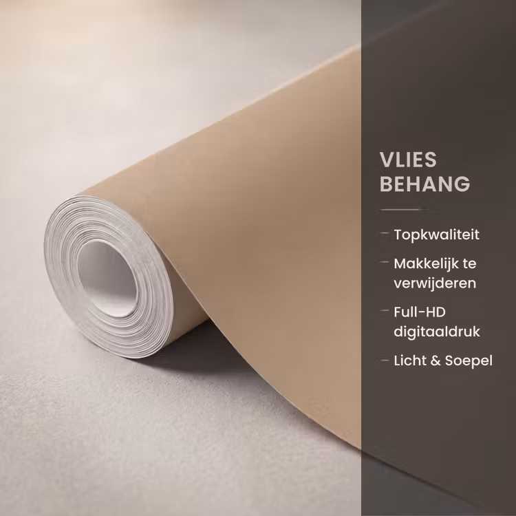 Behang - Minimalistisch - Vaas - Bloemen - Bruin — 3