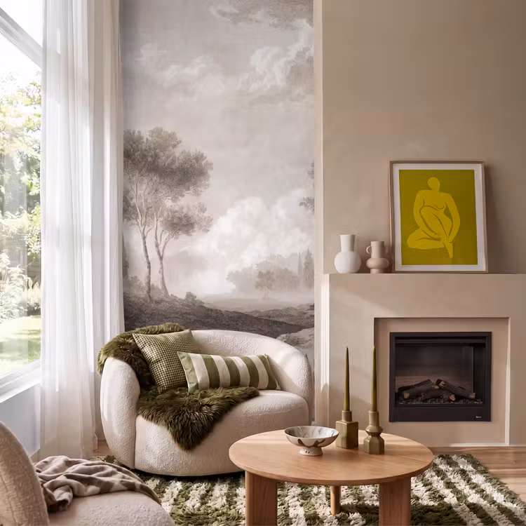 Behang - Klassiek - Landschap - Neutraal — 1