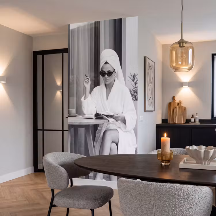 Behang - Modern - Vrouw - Zwart - Wit — 5