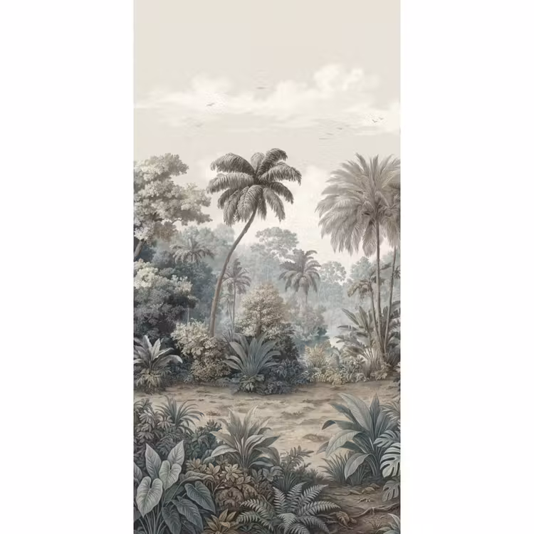 Behang - Tropisch - Landschap - Illustratie — 2