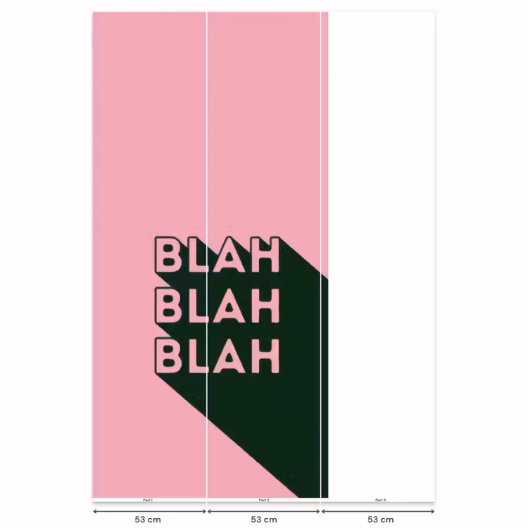 Behang - Tekst - Grafisch - Groen - Schaduw — 6