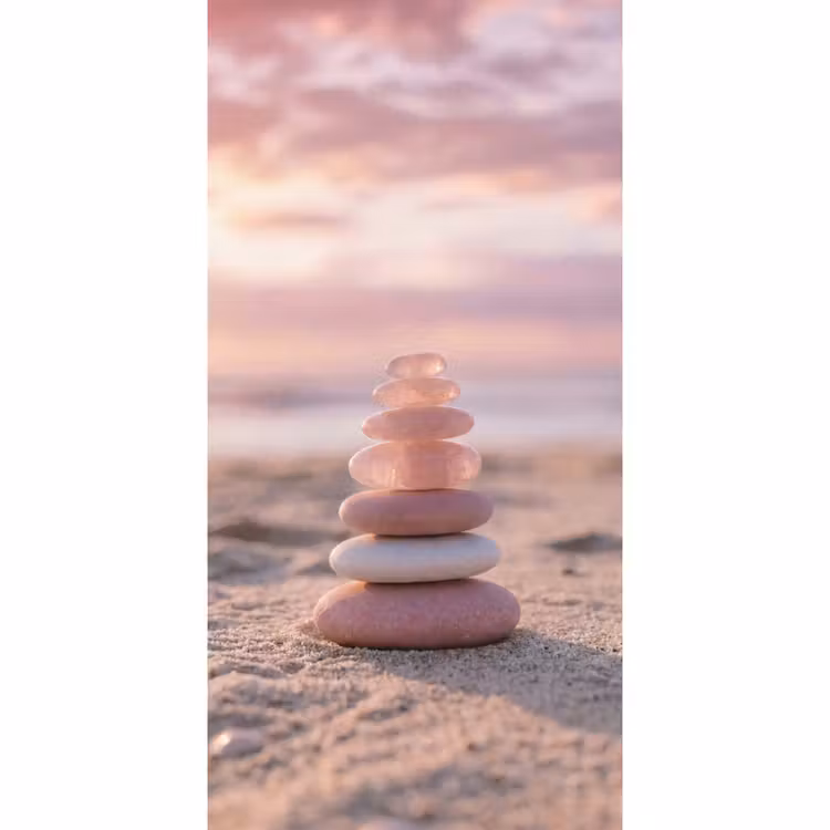 Behang - Stenen - Zand - Roze — 2