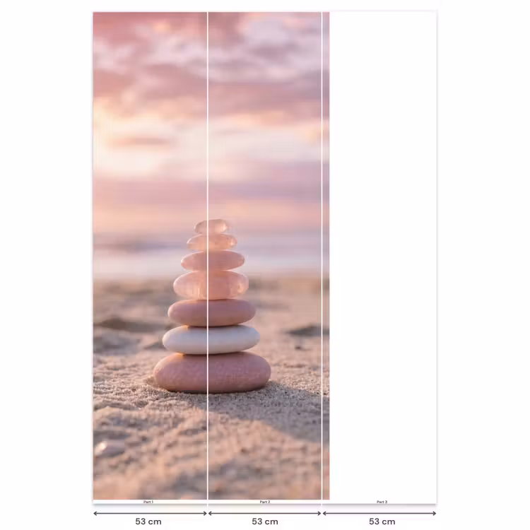 Behang - Stenen - Zand - Roze — 6