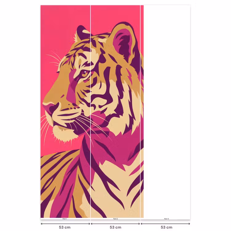 Behang - Tijger - Modern - Neon — 6