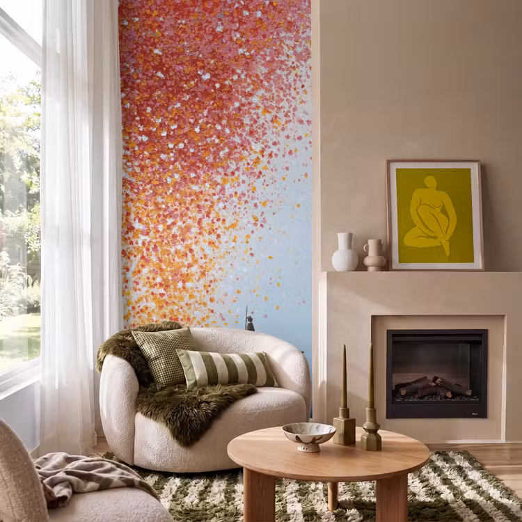 Behang - Wolk - Confetti - Boot - Wateroppervlakte — 1