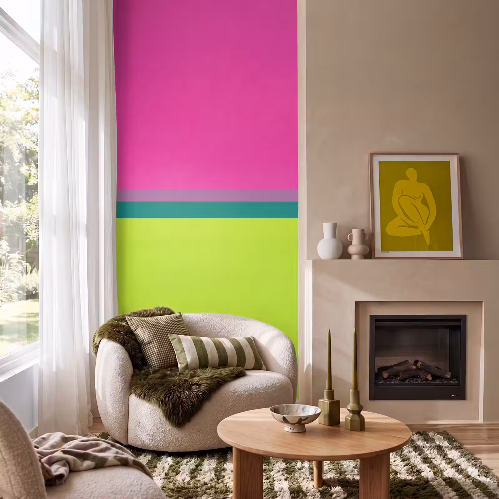 Behang - Strepen - Modern - Kleurrijk — 1