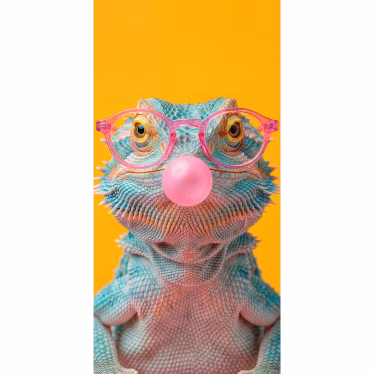 Behang - Kameleon - Kauwgom - Kleurrijk — 2