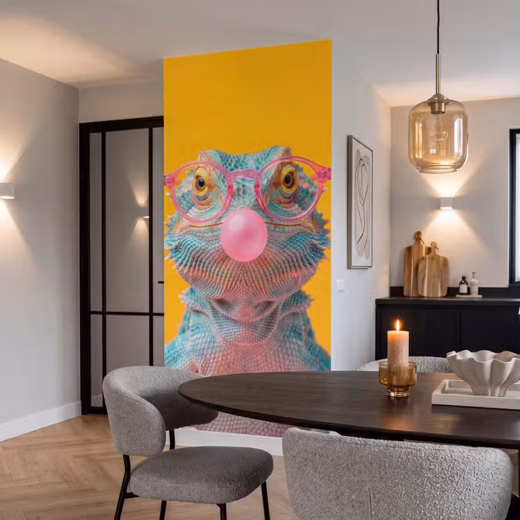 Behang - Kameleon - Kauwgom - Kleurrijk — 5