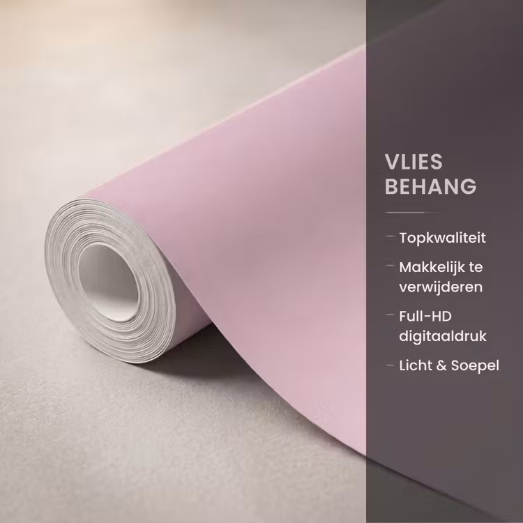 Behang - Landschap - Mistig - Roze — 3