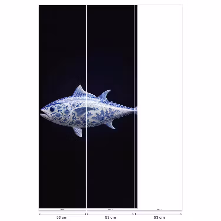 Behang - Porselein - Tonijn - Delfts - Blauw — 6