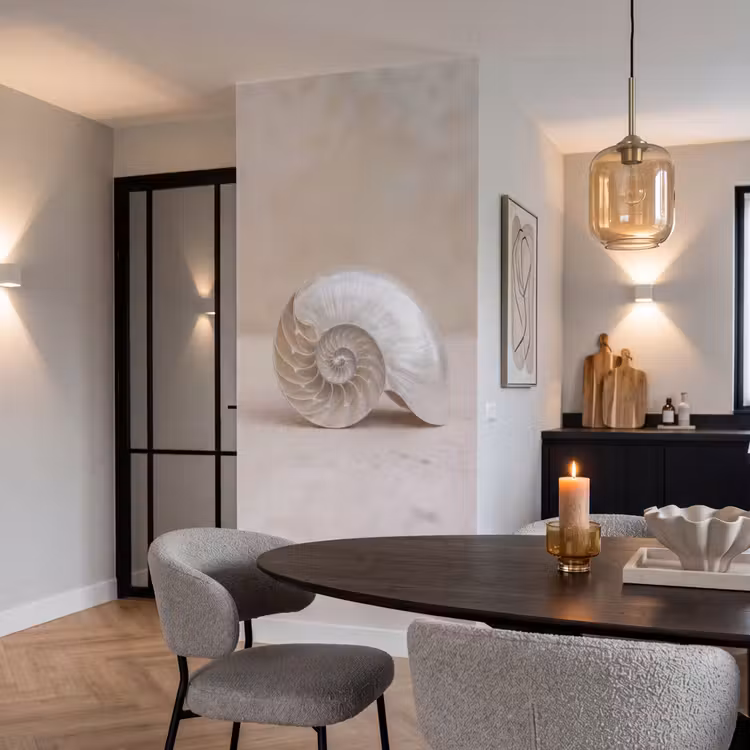 Behang - Schelp - Spiraal - Beige — 5