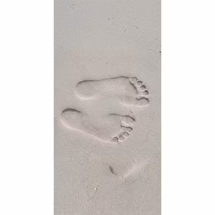 Behang - Voeten - Afdrukken - Zand — 2