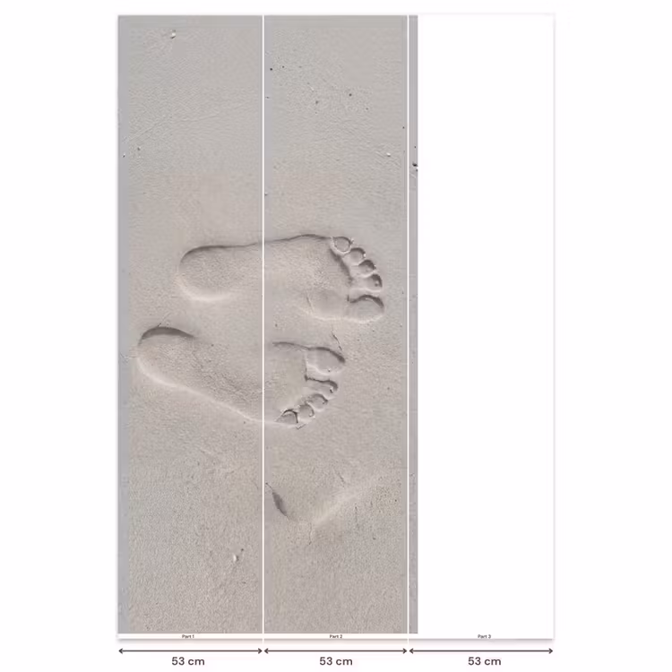 Behang - Voeten - Afdrukken - Zand — 6