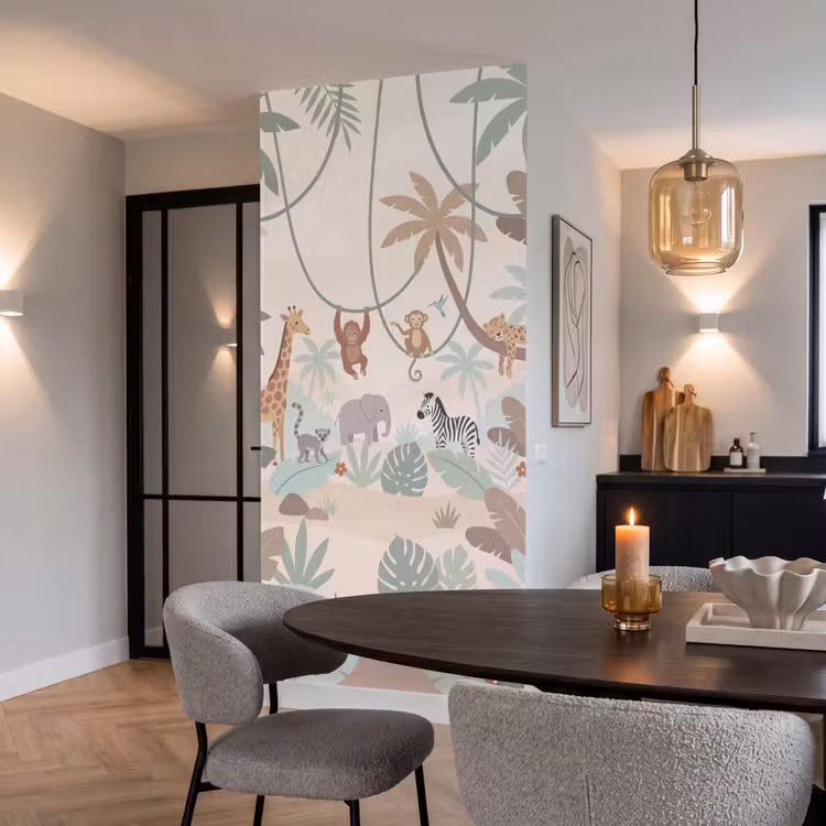 Behang - Jungle - Dieren - Groen — 5