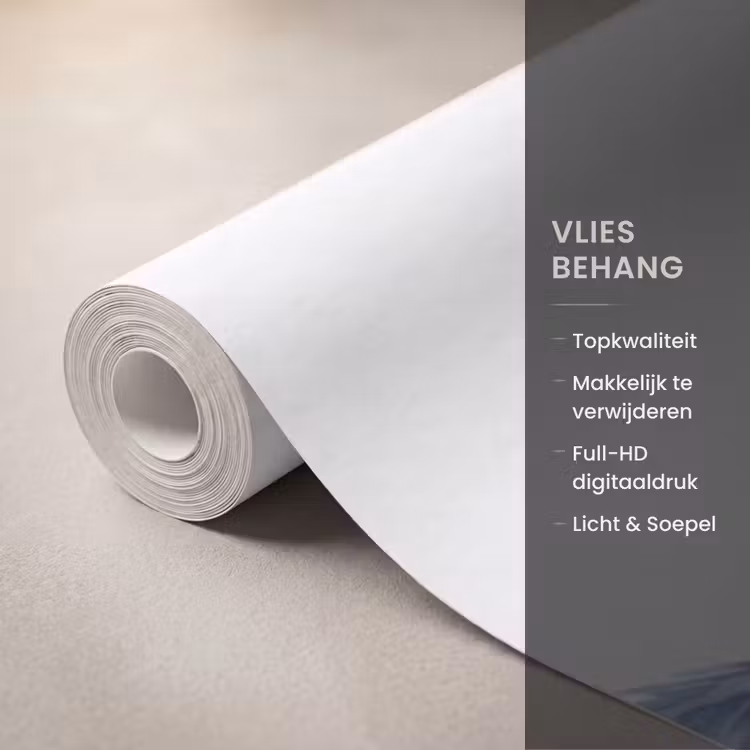 Behang - Illustratie - Koe - Blauw — 3