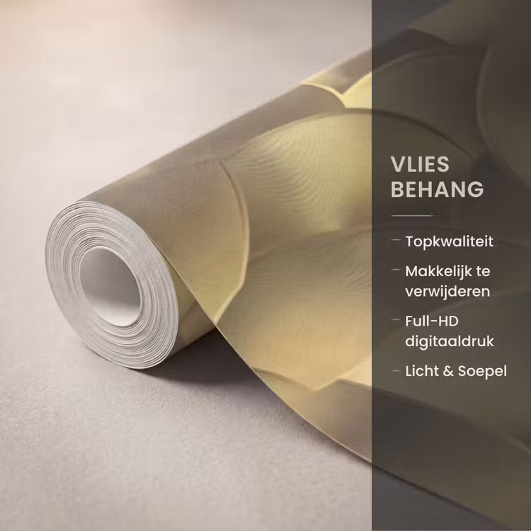 Behang - Modern - Cirkel - Goud — 3